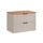 Meuble sous-vasque 80cm plan de toilette Adriel Cachemire et Bois
