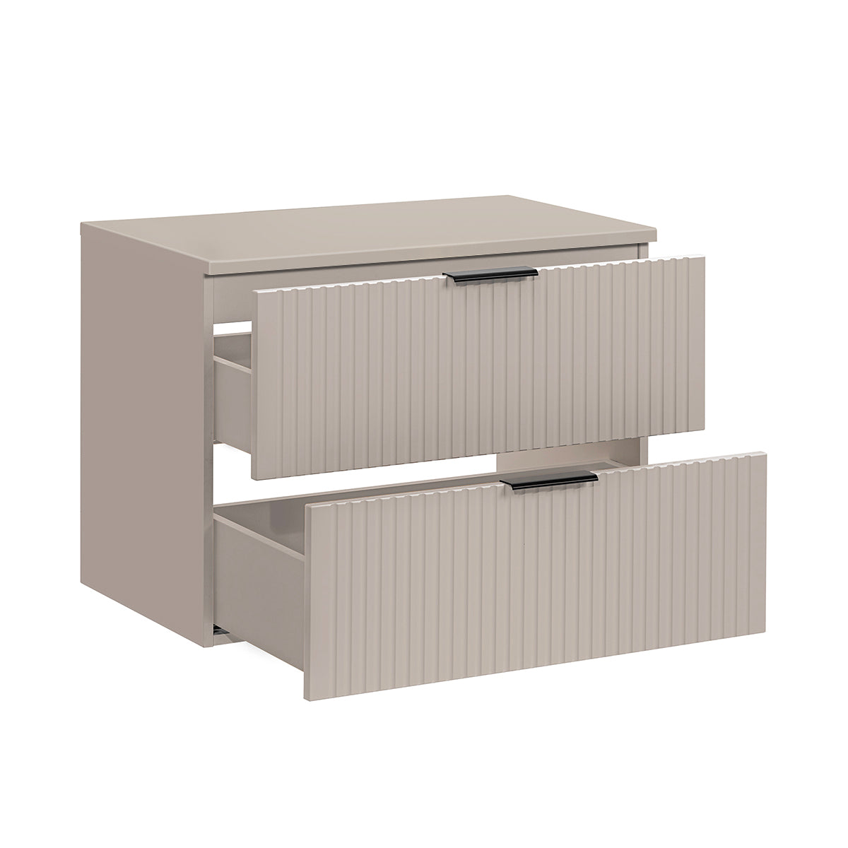 Meuble sous-vasque 80cm plan de toilette Adriel Cachemire - vue 2