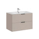 Meuble simple vasque encastrée 80cm Adriel Cachemire