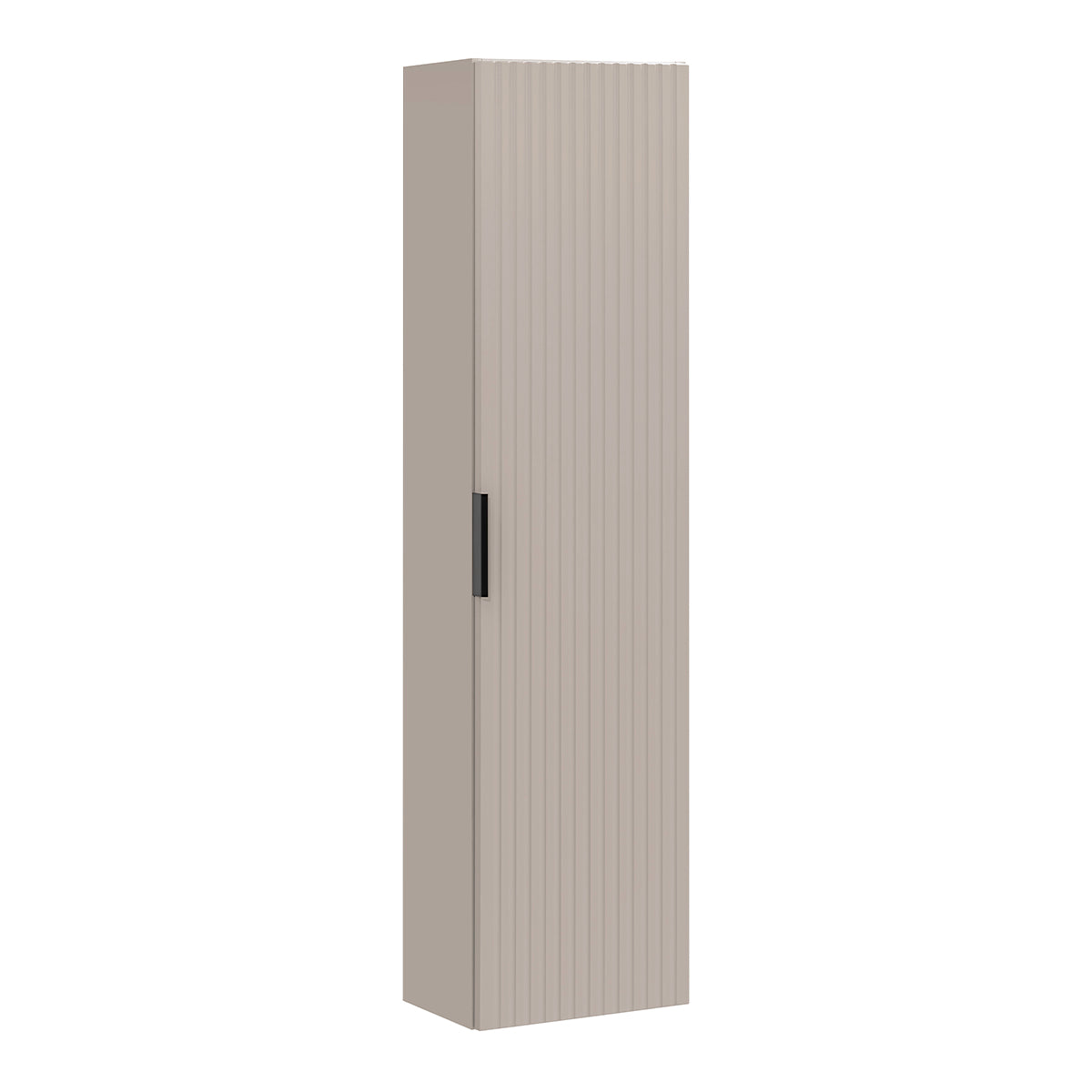 Ensemble meuble simple vasque 80cm 2 niches et colonne Adriel Cachemire Bois et effet Pierre - vue 6