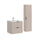 Ensemble meuble simple vasque encastrée 60cm et colonne Adriel Cachemire