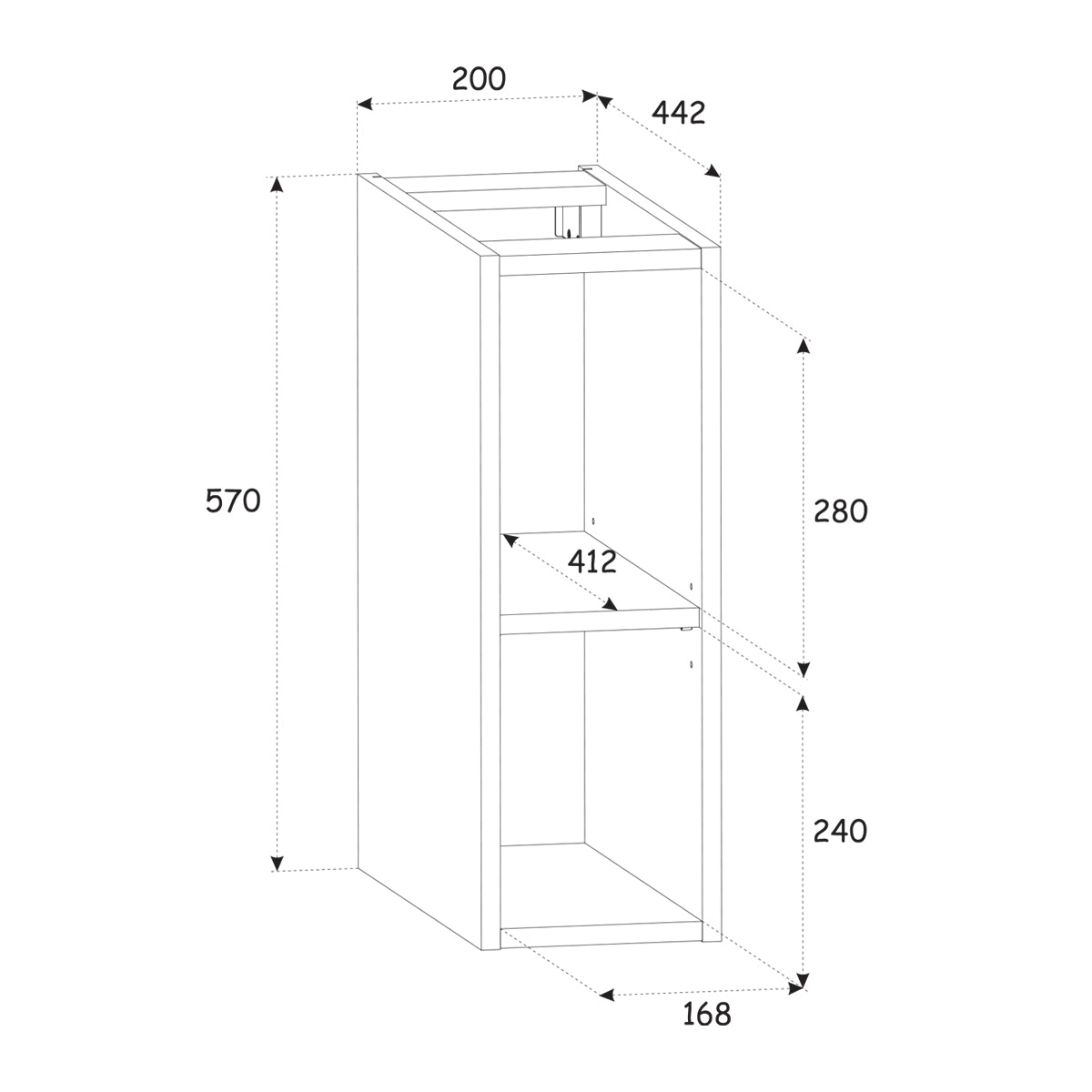 Meuble sous-vasque 140cm 2 niches Adriel Cachemire et Bois - vue 6