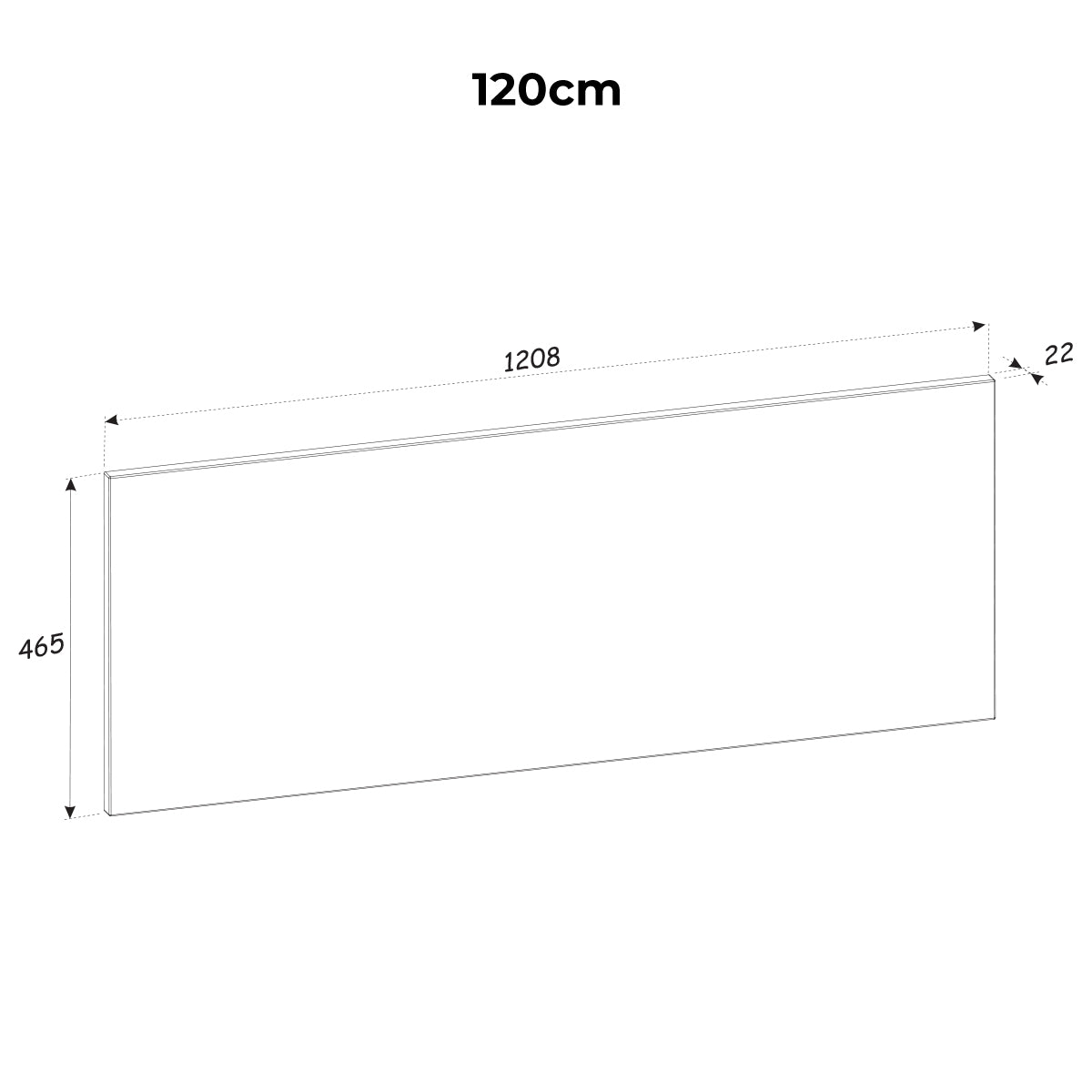 Meuble sous-vasque 120cm plan de toilette Adriel Cachemire et Bois - vue 6