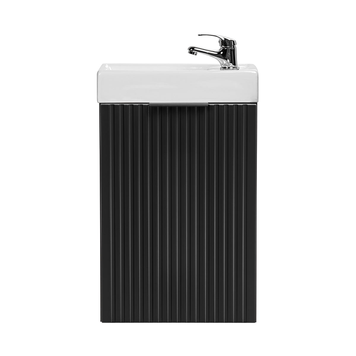 Meuble lave-mains 40cm 1 porte Adriel Noir - vue 3