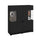 Vaisselier 2 portes Akram Noir et Bois