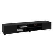 Meuble TV 2 portes 208 cm Akram Noir