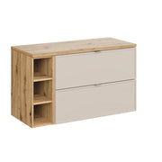 Meuble sous-vasque 100cm 3 niches Alba Cachemire