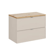 Meuble sous-vasque 80cm plan de toilette Alba Cachemire