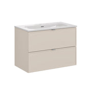 Meuble simple vasque encastrée 80cm Alba Cachemire