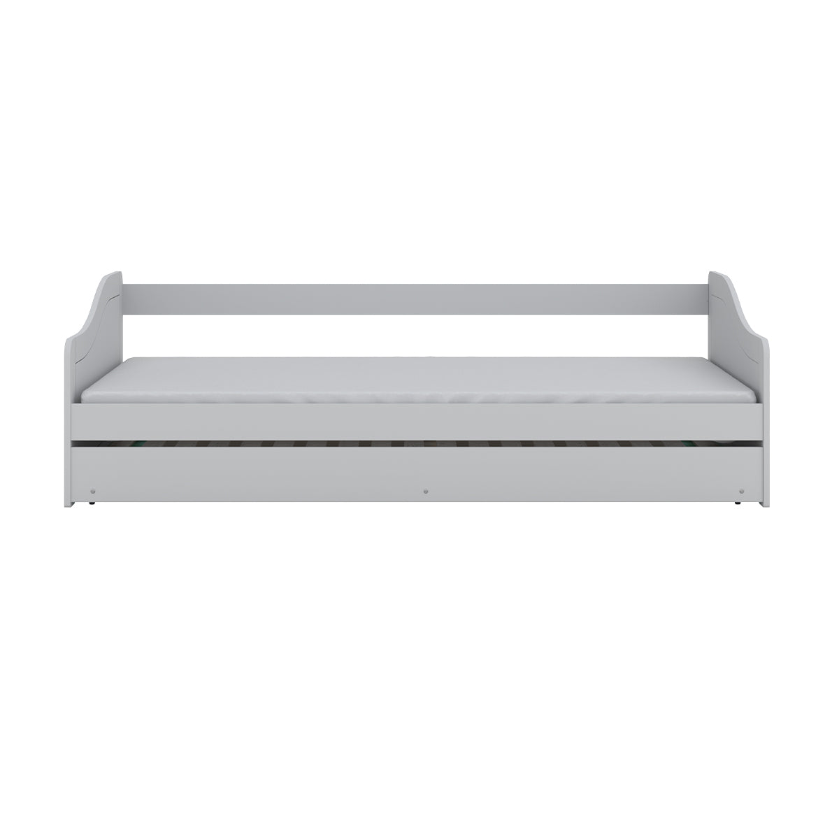 Lit 90x200 sommier et tiroir inclus Kocot Kids Allison Blanc - vue 3