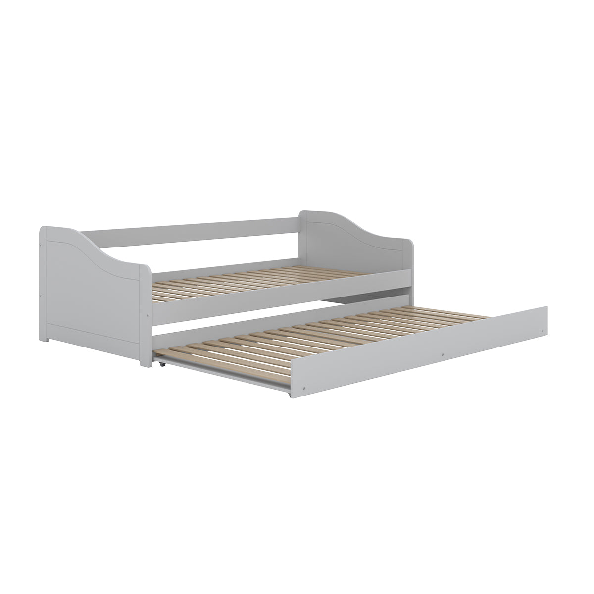 Lit 90x200 sommier et tiroir inclus Kocot Kids Allison Blanc - vue 4
