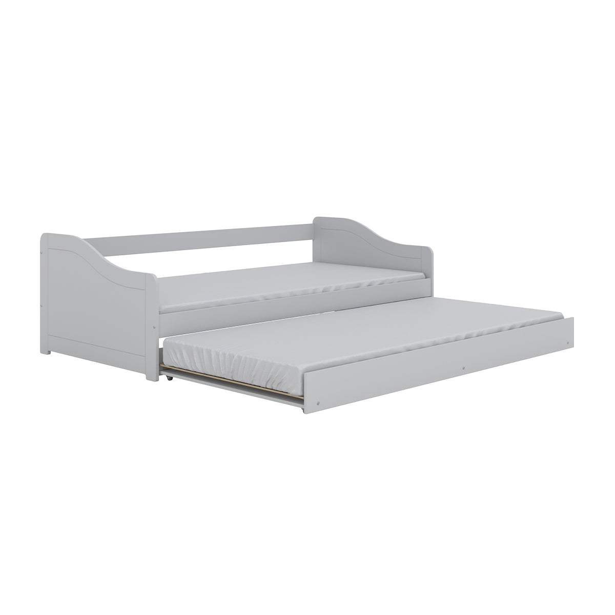 Lit 90x200 sommier et tiroir inclus Kocot Kids Allison Blanc - vue 5
