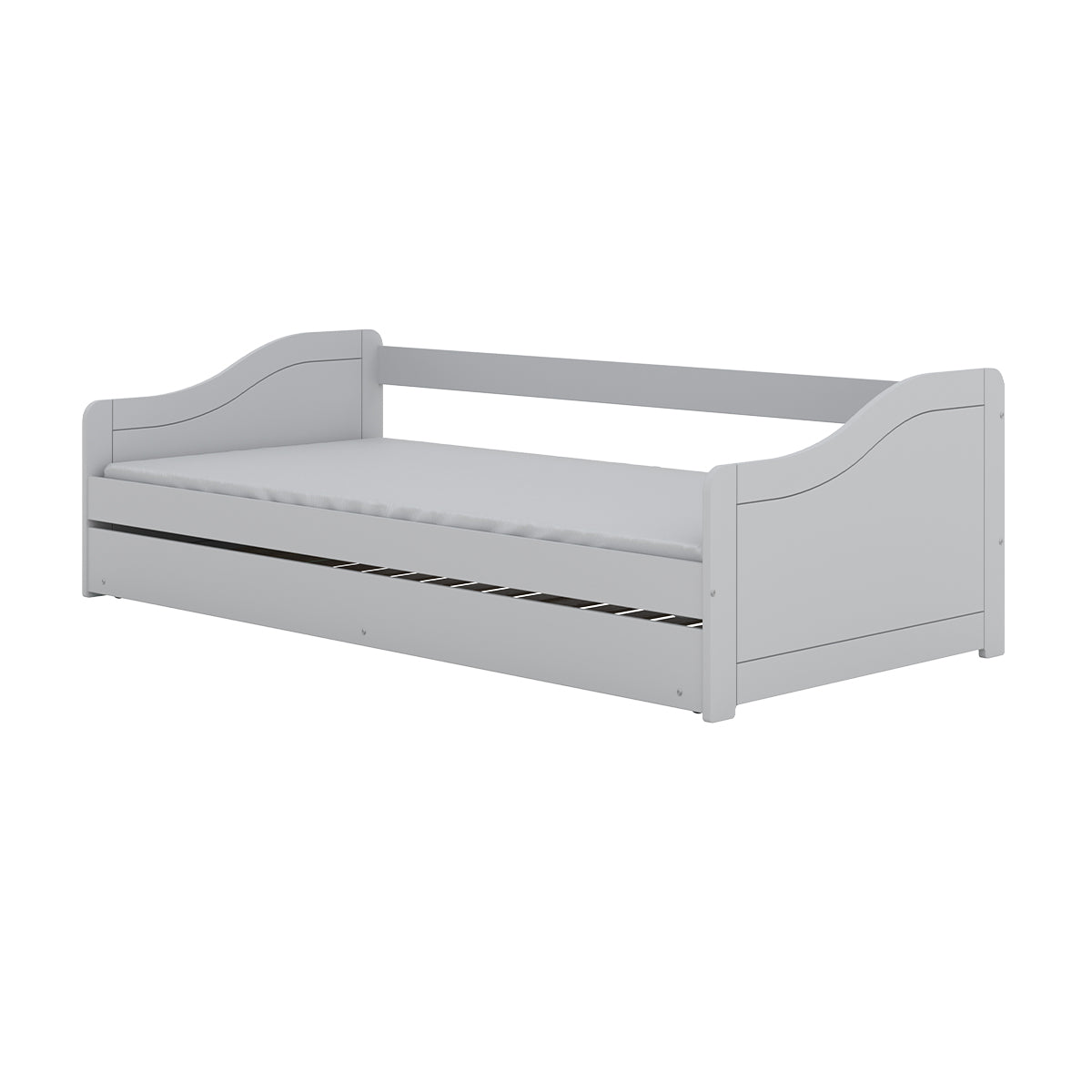 Lit 90x200 sommier et tiroir inclus Kocot Kids Allison Blanc - vue 6