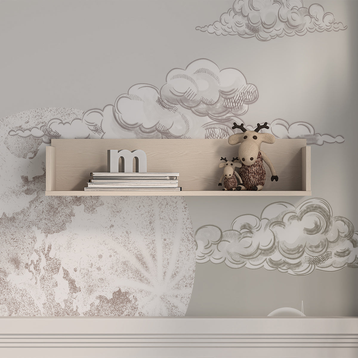 Etagère murale Alycia Beige - vue 2