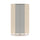 Armoire d'angle 2 portes Alycia Beige et Gris