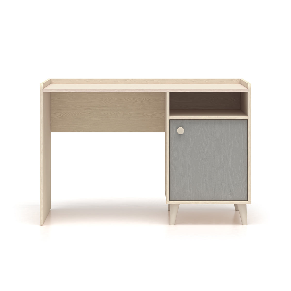 Bureau 1 porte Alycia Beige et Gris