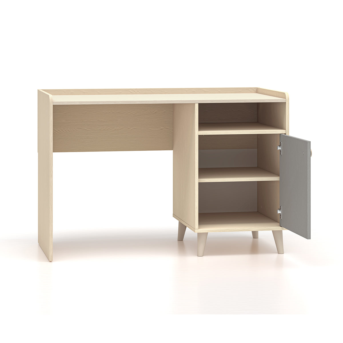 Bureau 1 porte Alycia Beige et Gris - vue 2