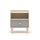 Chevet 1 tiroir Alycia Beige et Gris