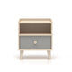 Chevet 1 tiroir Alycia Beige et Gris