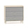 Commode 3 tiroirs Alycia Beige et Gris