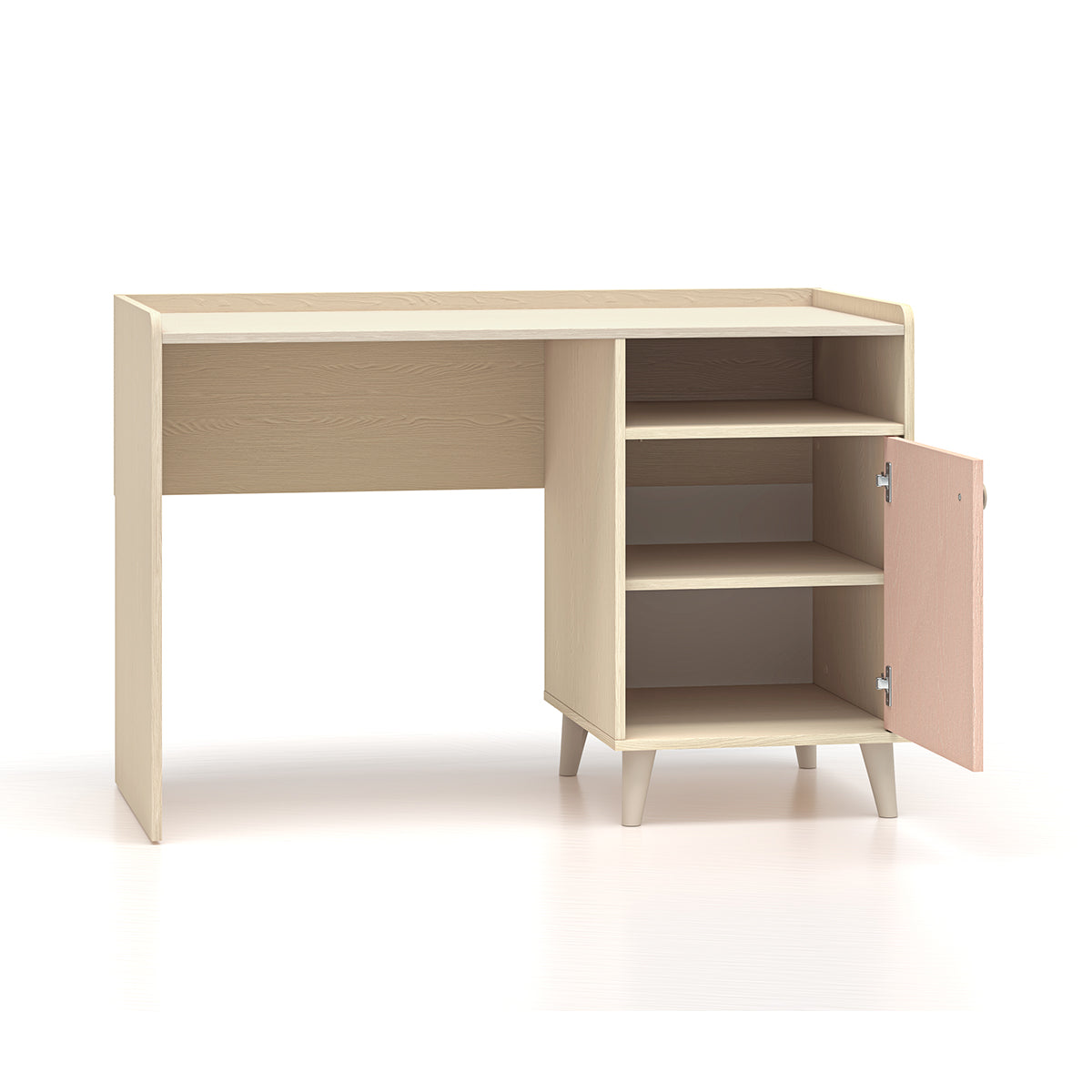 Bureau 1 porte Alycia Beige et Rose - vue 2