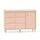 Commode 1 porte 3 tiroirs Alycia Beige et Rose