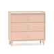 Commode 3 tiroirs Alycia Beige et Rose
