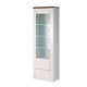 Vitrine 1 porte avec LED Amaury Bois Blanc