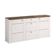 Buffet 2 portes 3 tiroirs Amaury Bois Blanc