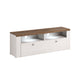 Meuble TV 1 porte 140 cm Amaury Bois Blanc
