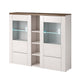 Vaisselier 2 portes avec LED Amaury Bois Blanc