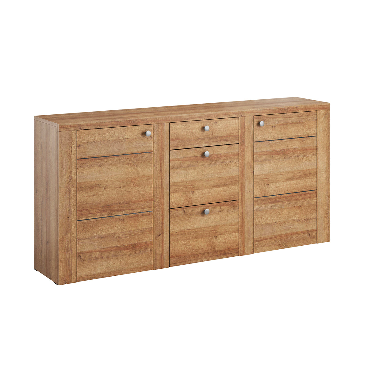 Buffet 2 portes 3 tiroirs Amaury Bois