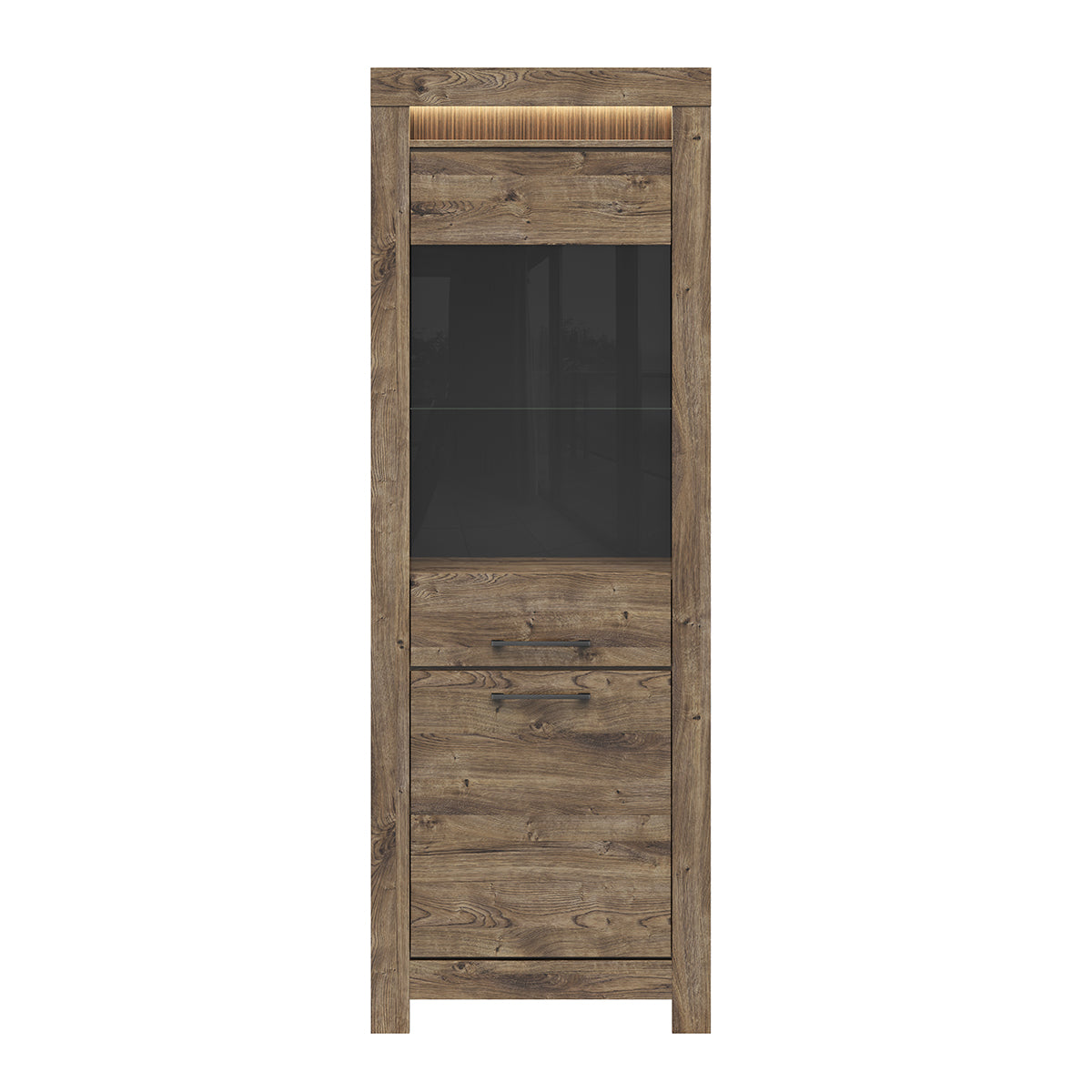 Vitrine 2 portes LED inclus Amaury Bois - vue 4