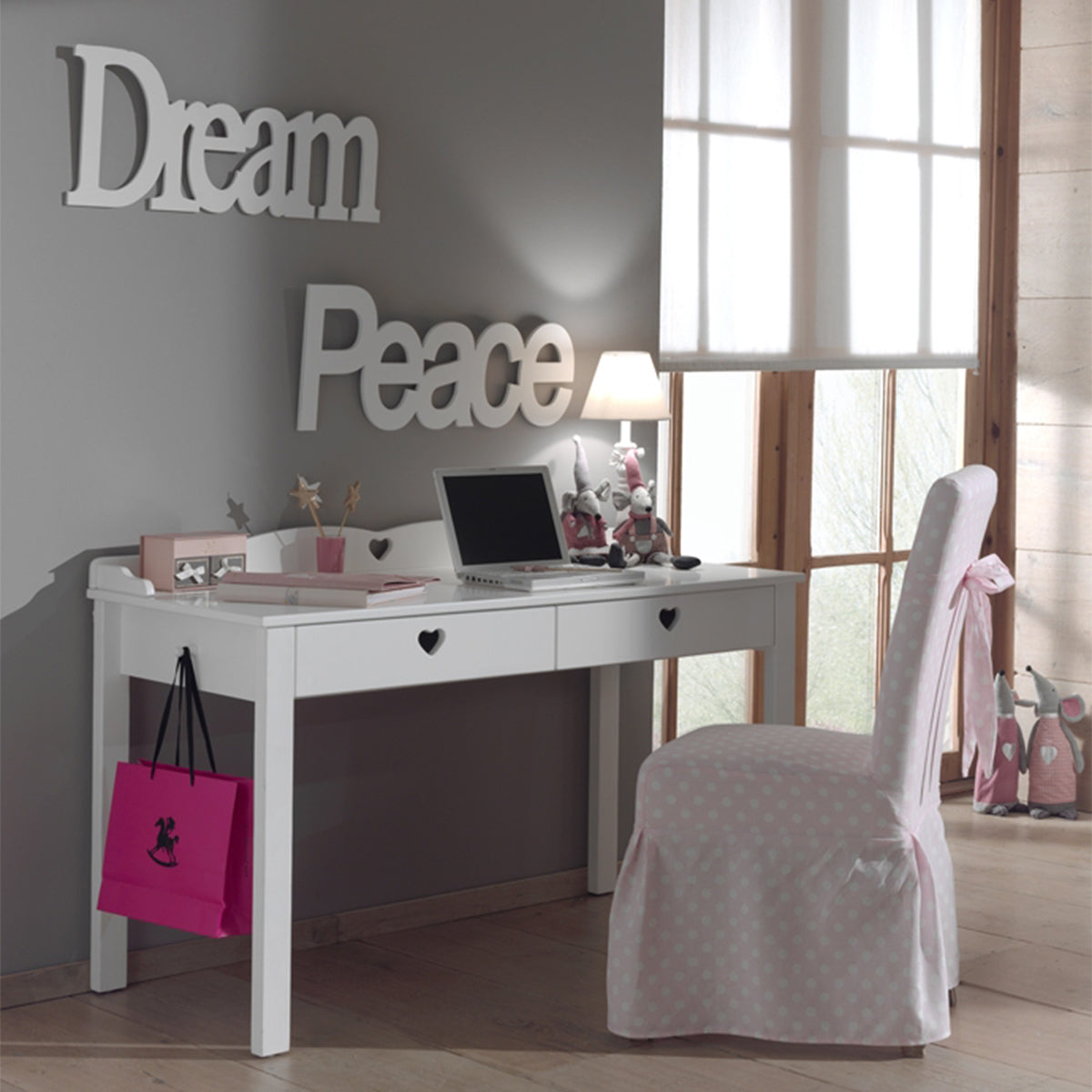 Bureau Vipack Amori - Blanc - vue 2