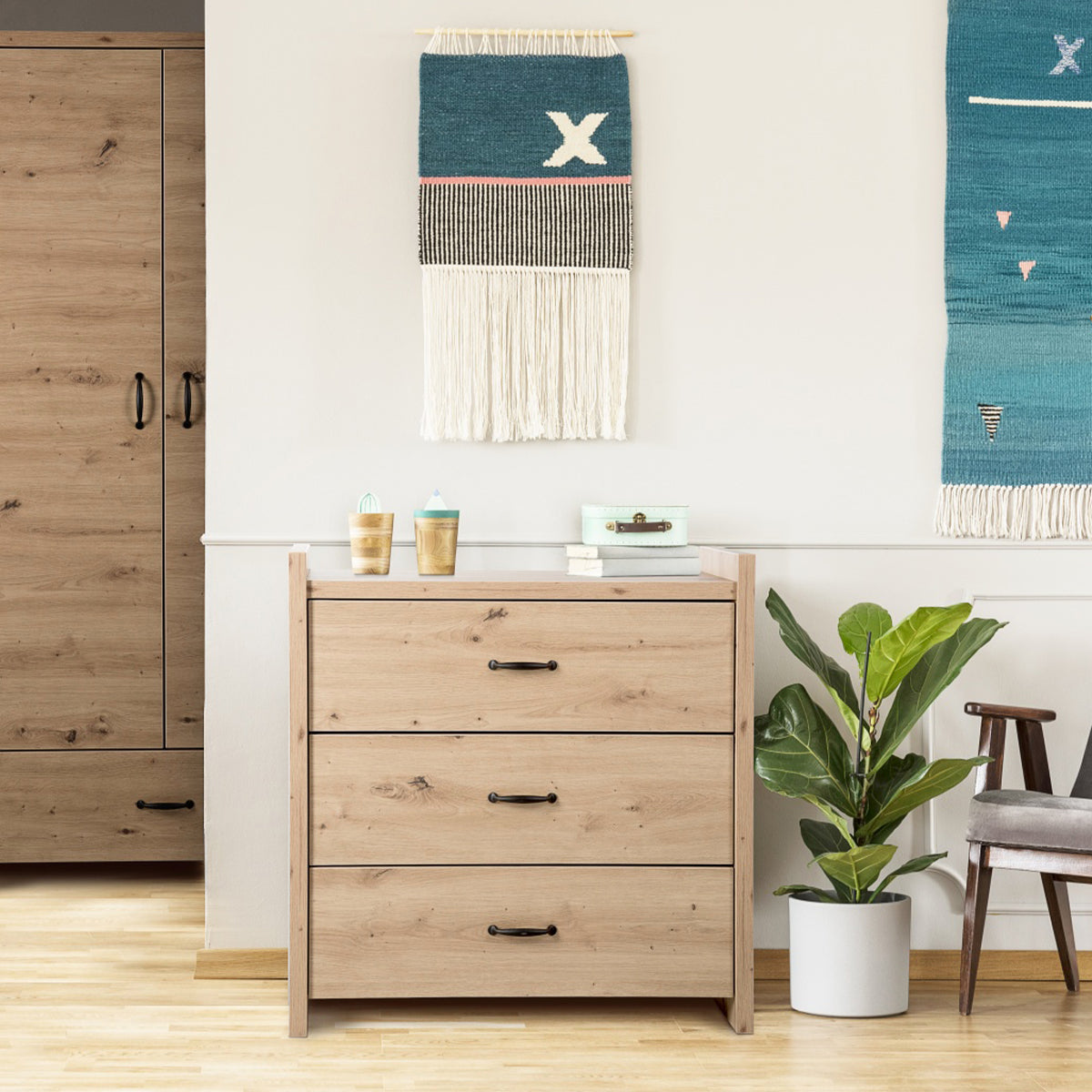 Commode LittleSky by Klups Amelia Oak Chêne - vue 2