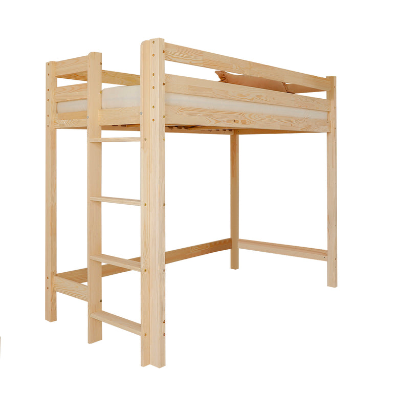 Lit mi-hauteur 90x200 sommier inclus Anaëlle Bois - vue 2