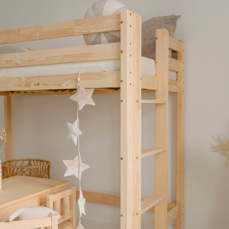 Lit mi-hauteur 90x200 sommier inclus Anaëlle Bois - vue 5
