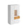Vaisselier 2 portes ouverture droite Andrea Blanc et Bois