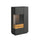 Vaisselier 2 portes ouverture gauche Andrea Gris anthracite et Bois