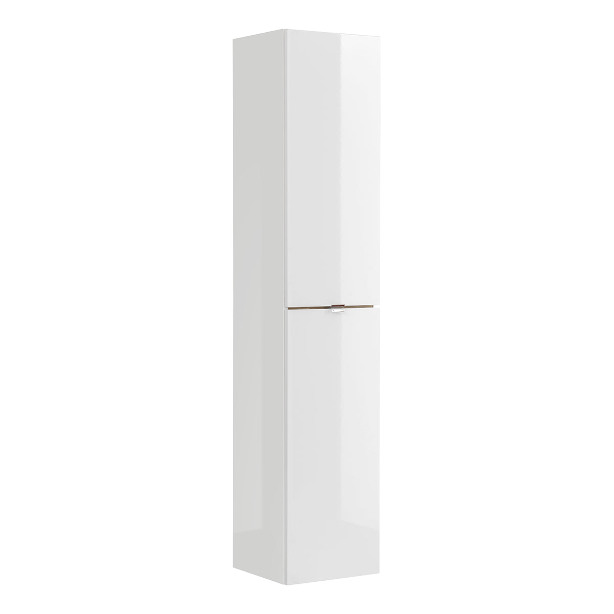 Ensemble meuble simple vasque encastrée 60cm et colonne April Blanc - vue 4