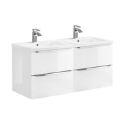 Meuble double vasque encastrée 120cm April Blanc