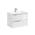 Meuble simple vasque encastrée 80cm April Blanc