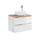 Meuble simple vasque 80cm April Blanc et Bois