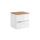 Meuble sous-vasque 60cm plan de toilette April Blanc et Bois