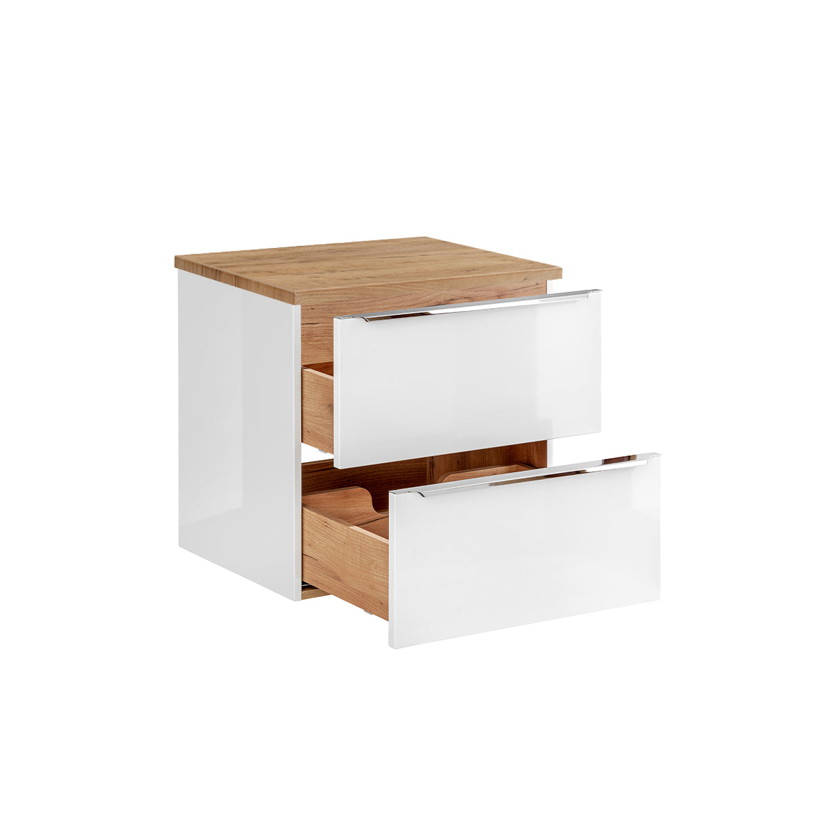 Meuble sous-vasque 60cm plan de toilette April Blanc et Bois - vue 2