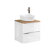 Meuble simple vasque 60cm April Blanc et Bois
