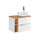 Meuble simple vasque 80cm 2 niches April Blanc et Bois