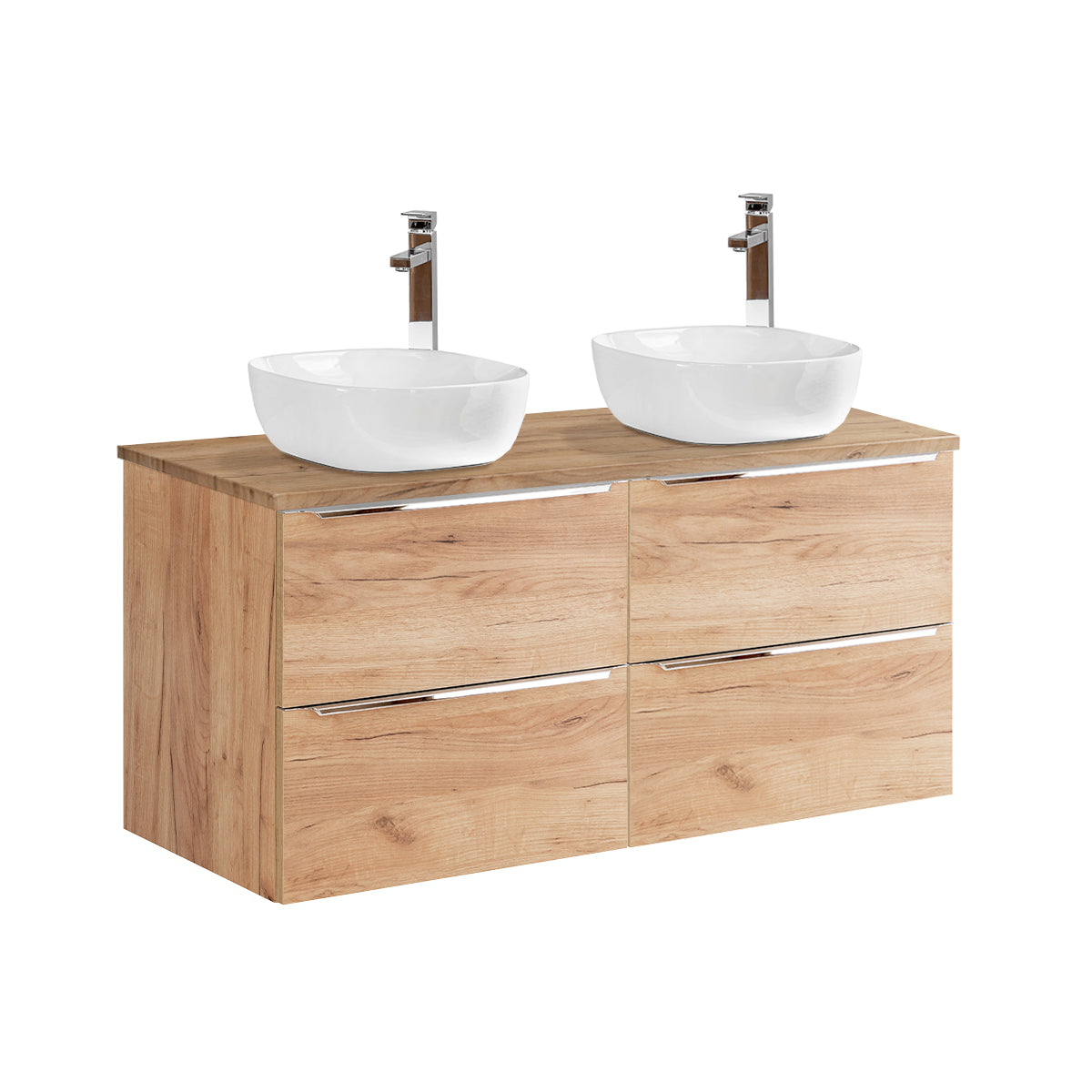 Meuble double vasque 120cm April Bois