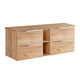 Meuble sous-vasque 140cm 2 niches April Bois