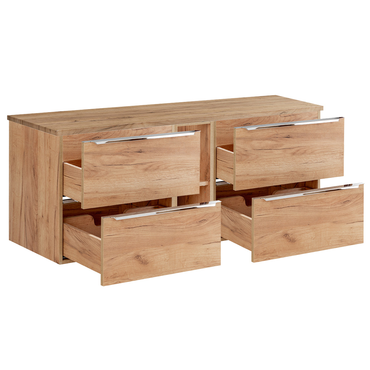 Meuble sous-vasque 140cm 2 niches April Bois - vue 2